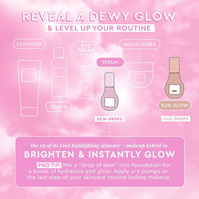 Before and after results of using Glow Recipe products