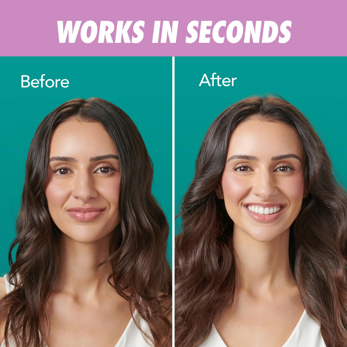 Before and after using Batiste Dry Shampoo
