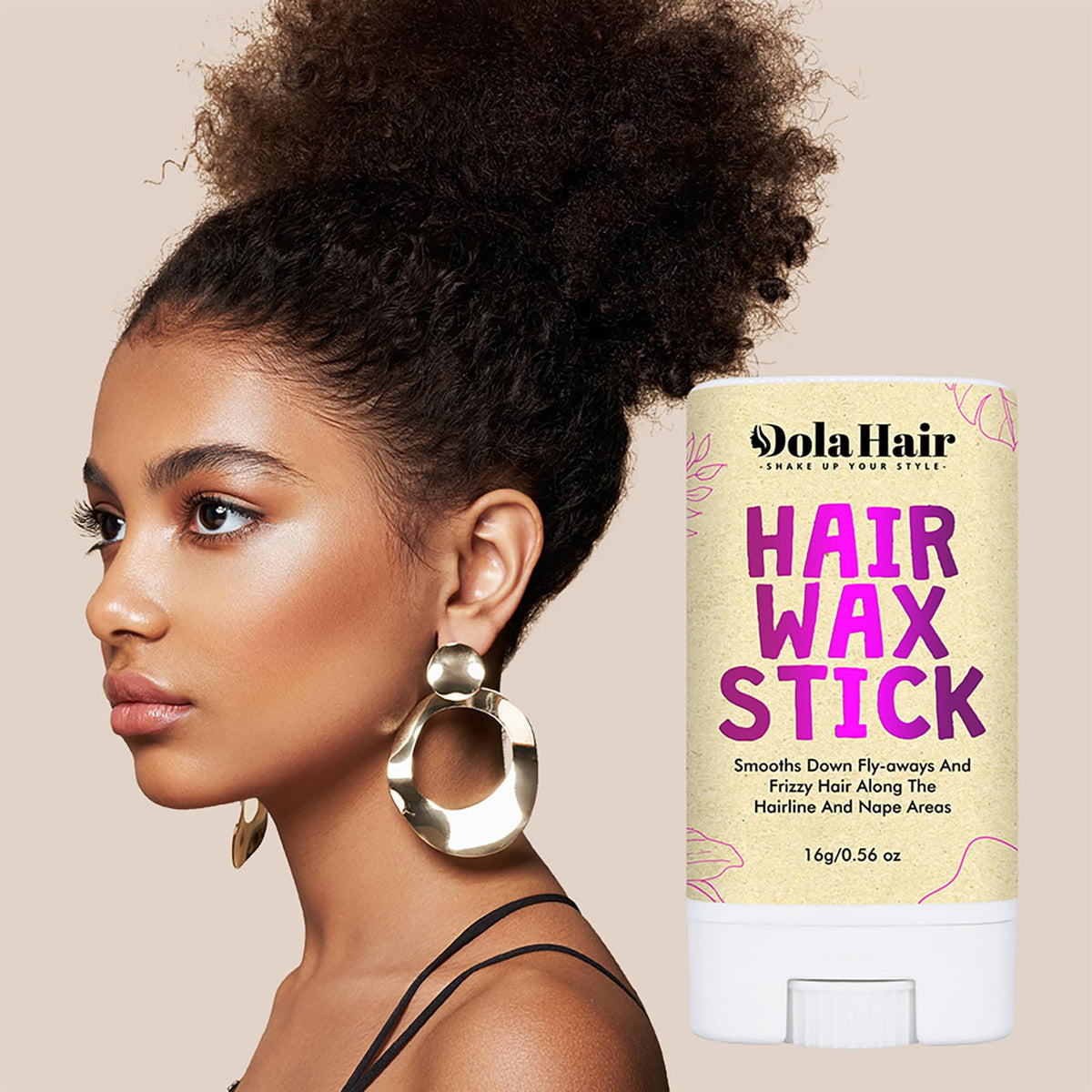 Before and after using Dolahair Lace Glue