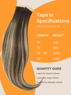 Before and after using DOORES Tape in Hair Extensions