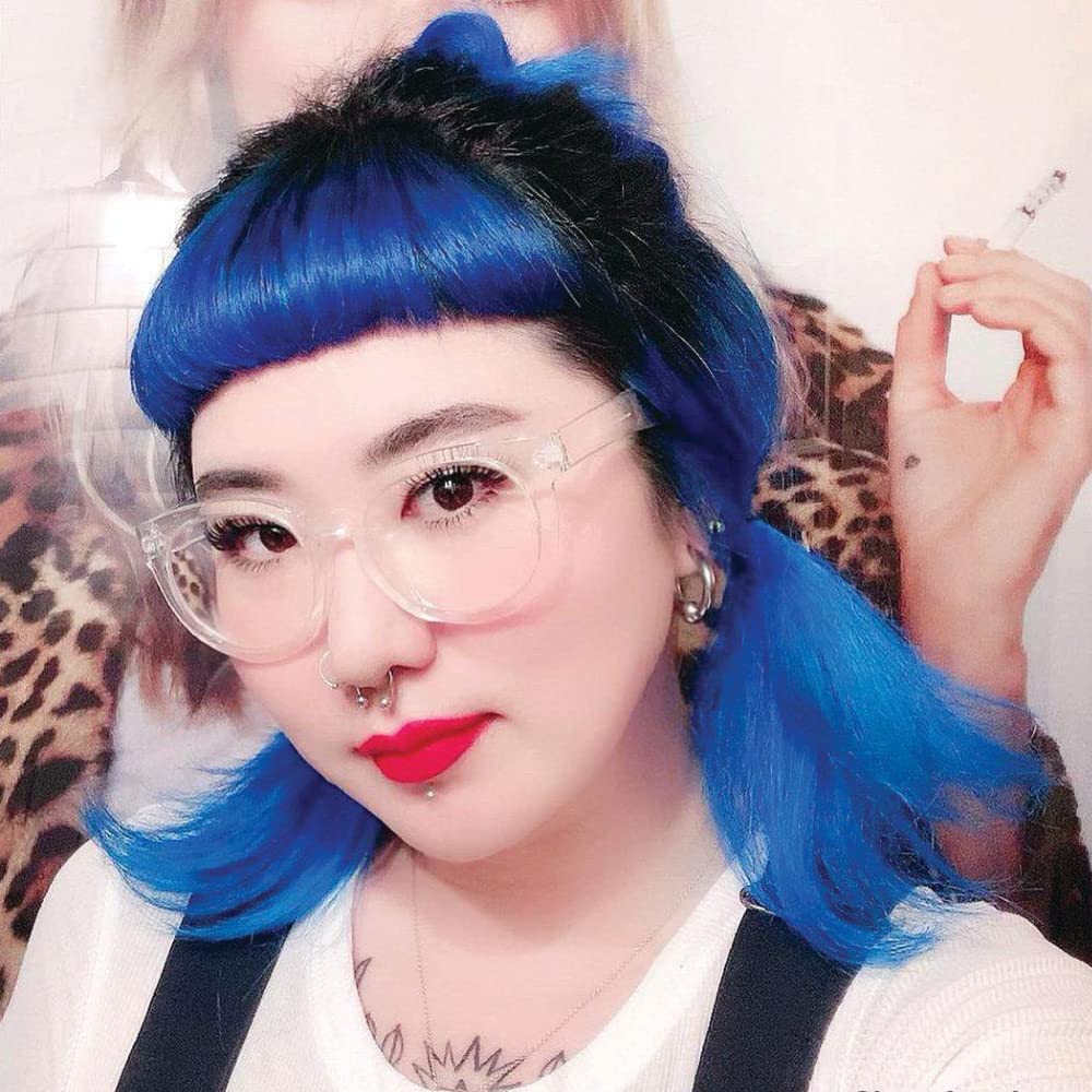 Before and after using MANIC PANIC Classic Blue Moon