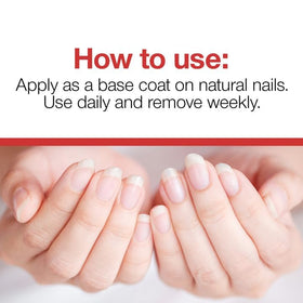 Before and after using Probelle Nail Strengthener