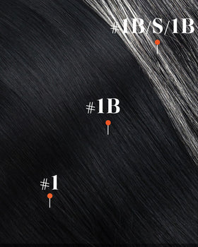 Before and after using Sunny Hair Clip-In Extensions