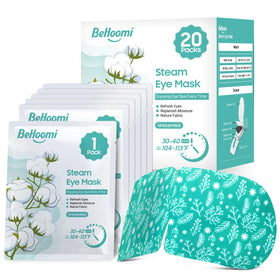 BeHoomi Steam Eye Mask front view showing packaging
