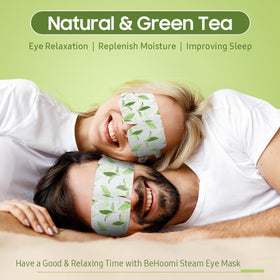 BeHoomi Steam Eye Mask open with steam visible
