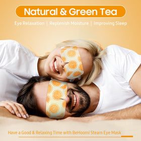 BeHoomi Steam Eye Mask opened, showing the mask