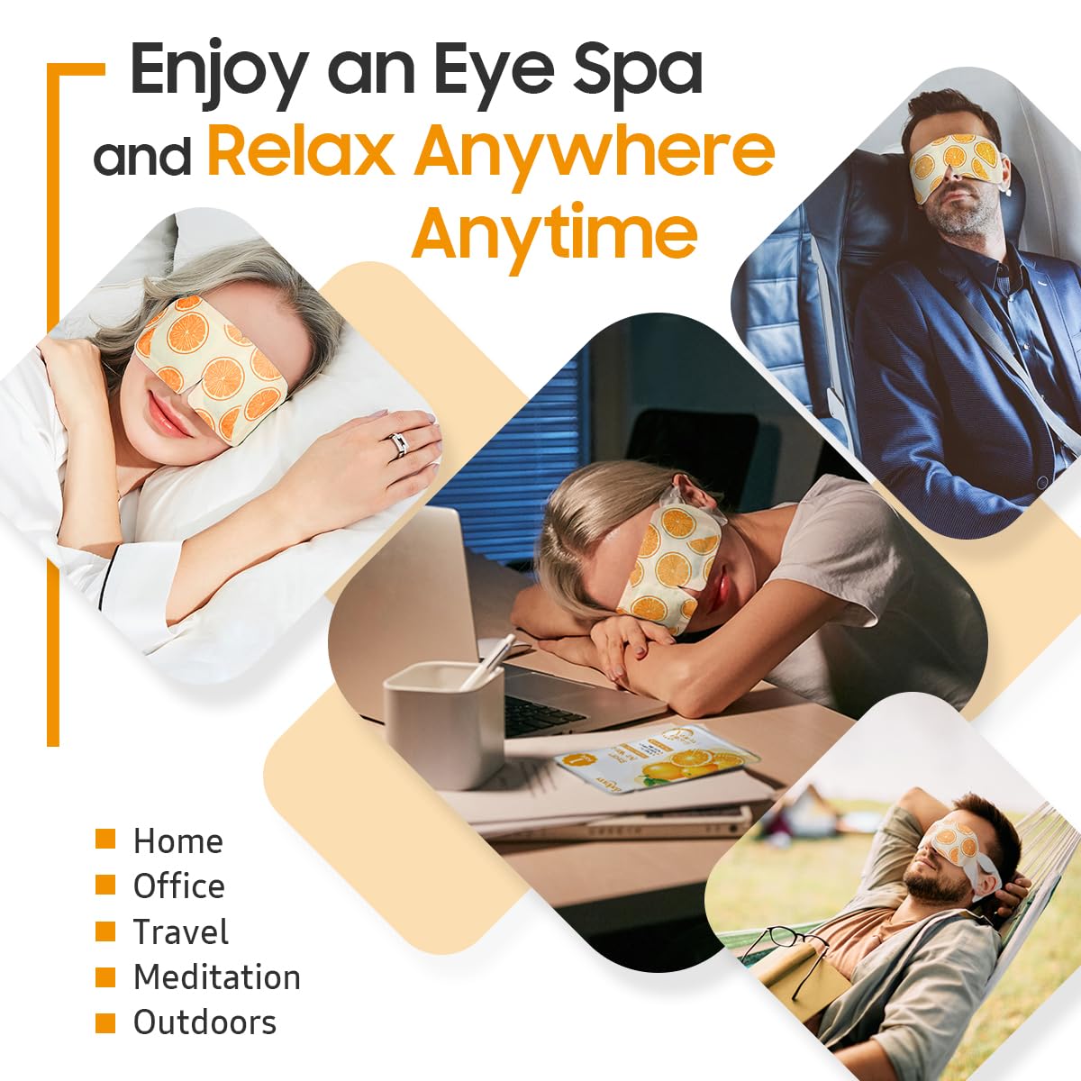 BeHoomi Steam Eye Mask packaging details