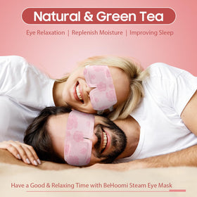 BeHoomi Steam Eye Mask packaging showing 20 packs