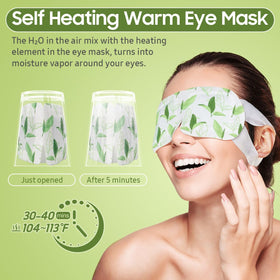 BeHoomi Steam Eye Mask packaging side view