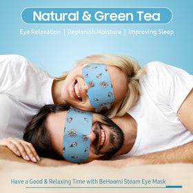 BeHoomi Steam Eye Mask packaging with jasmine scent