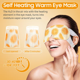 BeHoomi Steam Eye Mask side view with ear hooks