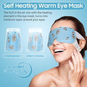 BeHoomi Steam Eye Mask with elastic ear hooks