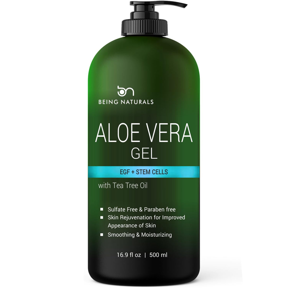 Being Naturals Aloe Vera Gel 16.9 fl oz front view