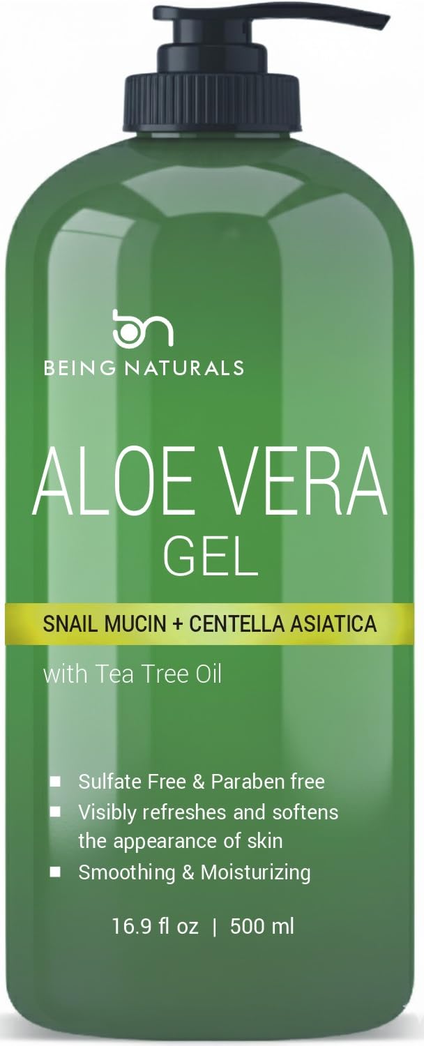 Being Naturals Aloe Vera Gel 16.9 fl oz front view