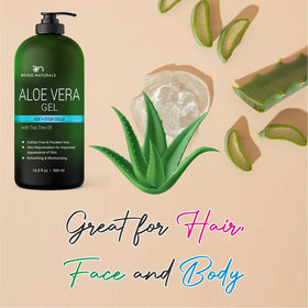 Being Naturals Aloe Vera Gel in a bathroom setting