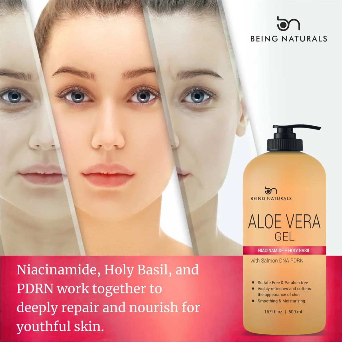 Being Naturals Aloe Vera Gel texture close-up
