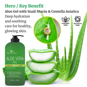 Being Naturals Aloe Vera Gel texture close-up