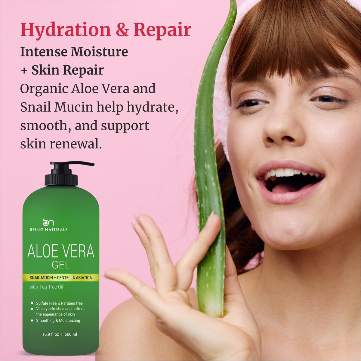 Being Naturals Aloe Vera Gel with natural ingredients
