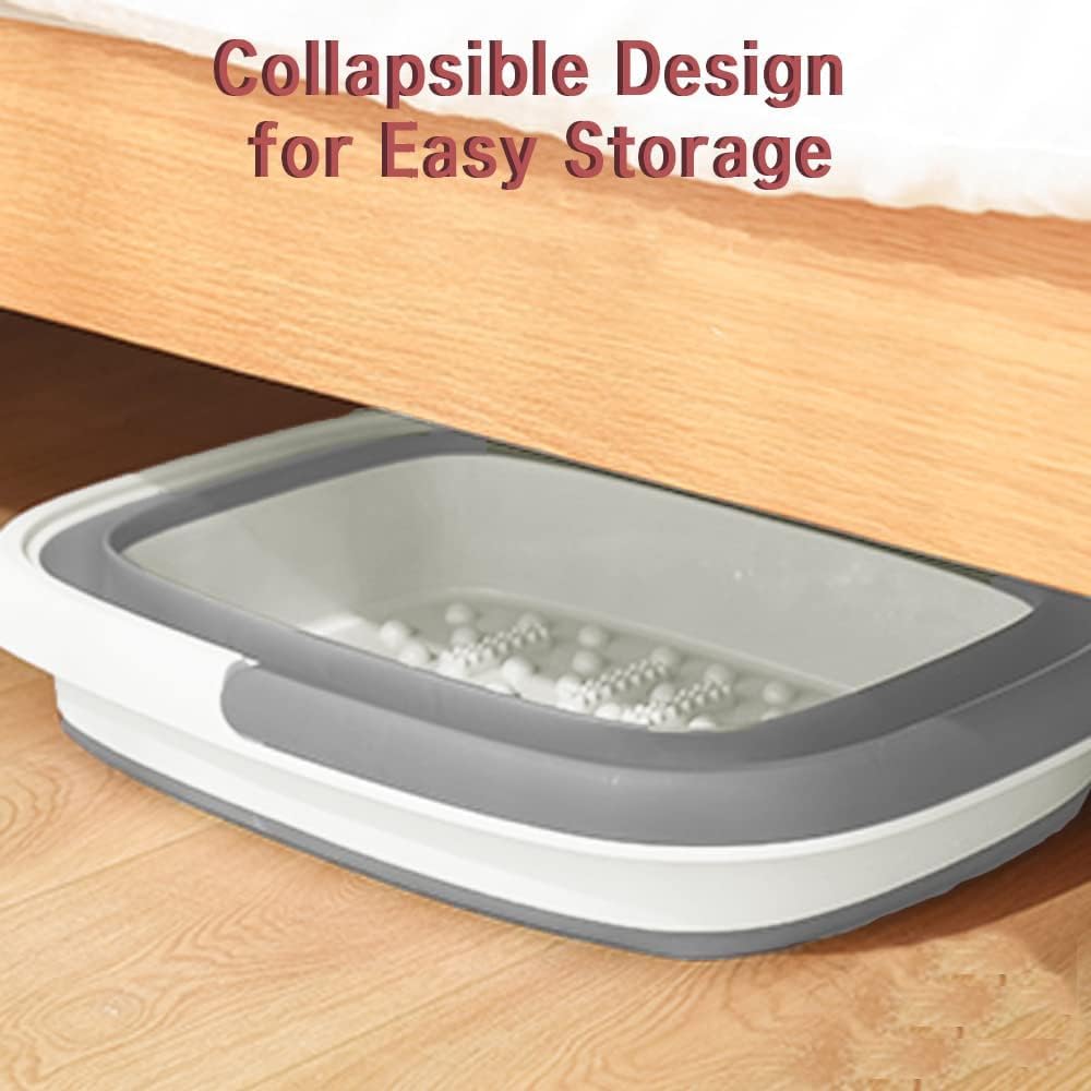 Beinilai Collapsible Foot Bath Basin folded size for storage