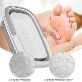 Beinilai Collapsible Foot Bath Basin side view showing capacity