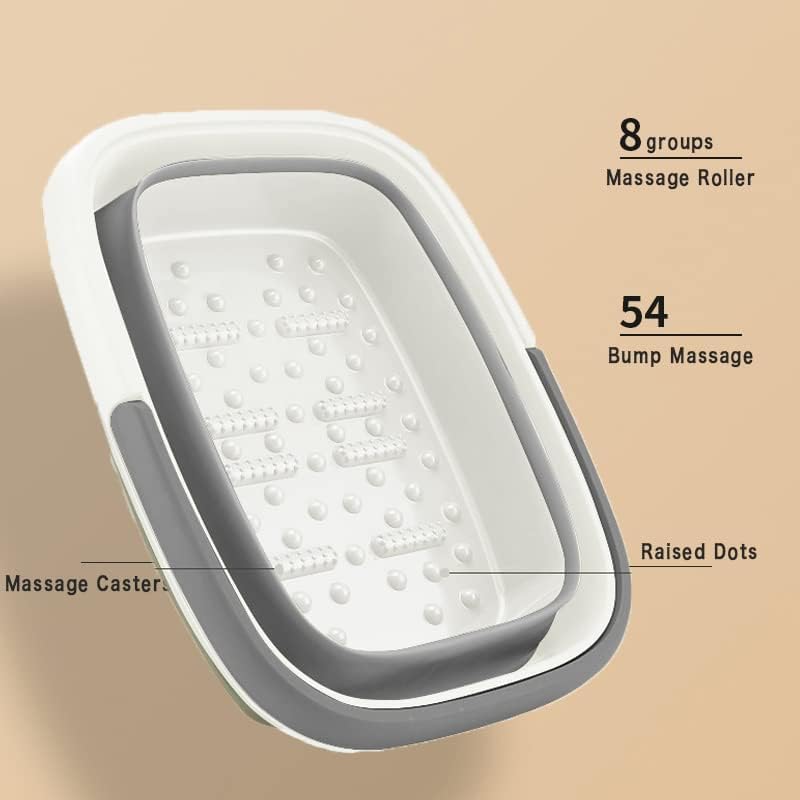 Beinilai Collapsible Foot Bath Basin with massage rollers close-up
