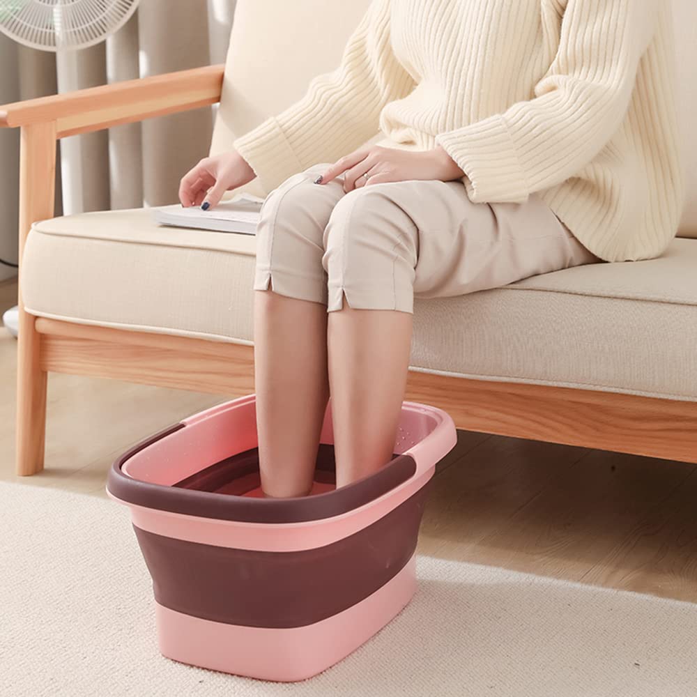 Beinilai foot soak tub with massage bumps close-up