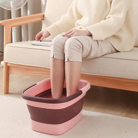 Beinilai foot soak tub with massage bumps close-up