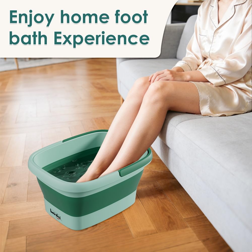 Beinilai foot spa with massage rollers and bumps