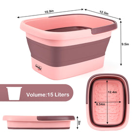 Beinilai foot tub with warm water and massage rollers