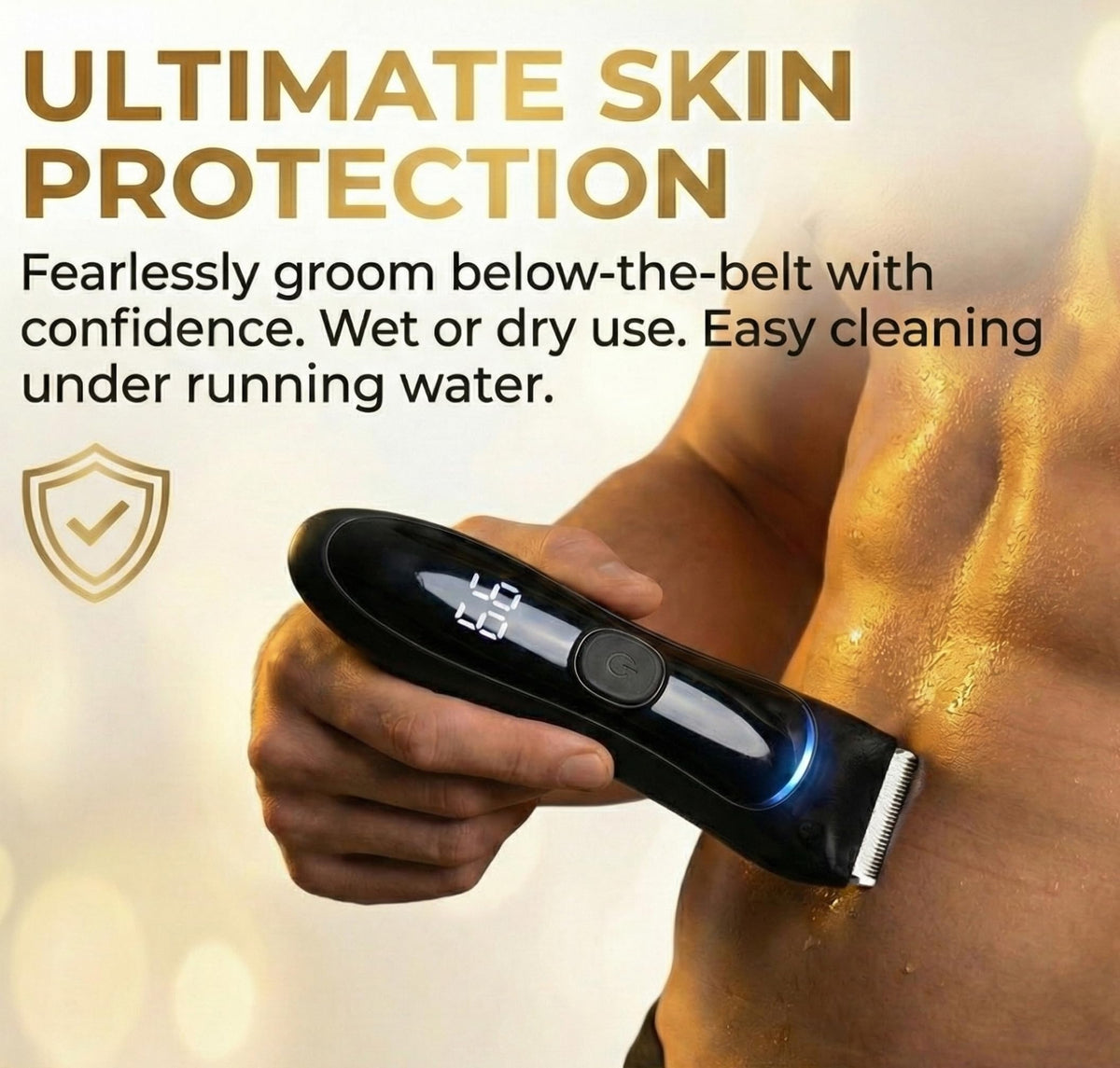 Bekhic trimmer with cleaning brush and user manual