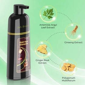 BELEZALIB Dark Brown Hair Dye Shampoo application process