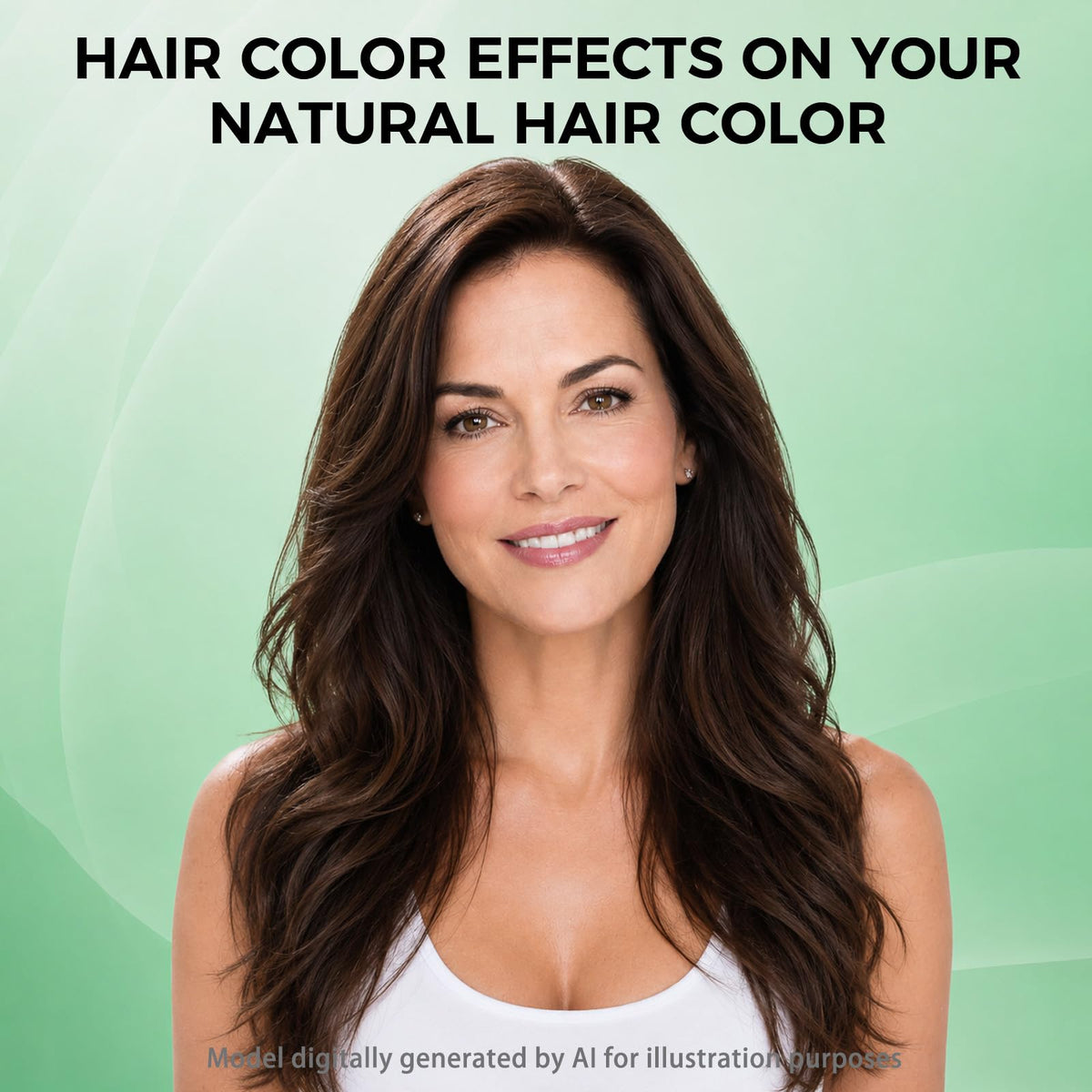 BELEZALIB Dark Brown Hair Dye Shampoo back view