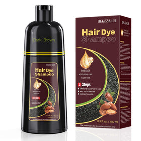 BELEZALIB Dark Brown Hair Dye Shampoo front view