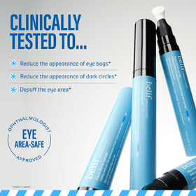 belif Aqua Bomb Cooling Eye Gel application on skin