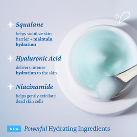 belif Aqua Bomb Gel Moisturizer with ingredients displayed