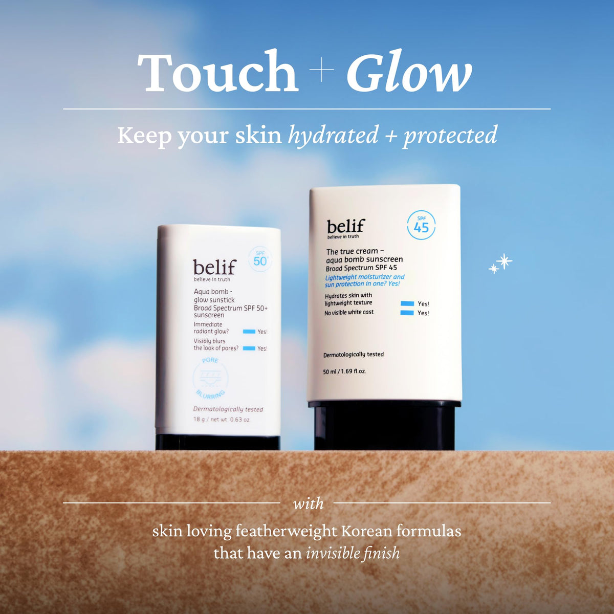 belif Aqua Bomb SPF 45 Sunscreen packaging details