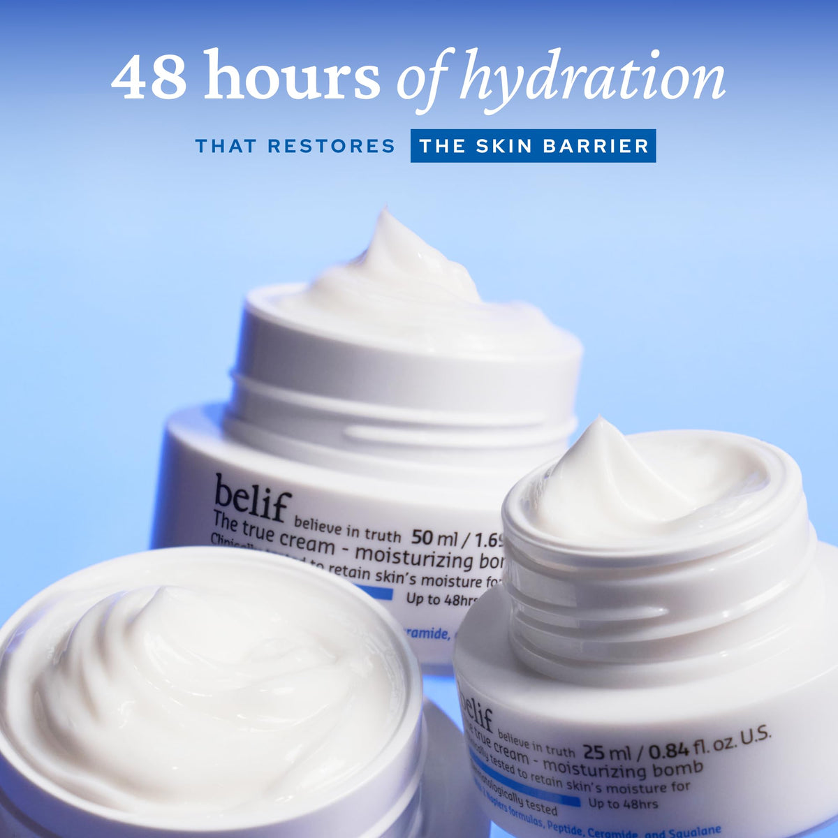belif Moisturizing Bomb back view showing ingredients