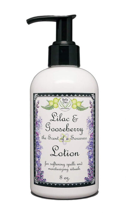 BELLA DES NATURAL BEAUTY Lilac and Gooseberry Moisturizing Lotion 8 oz front view