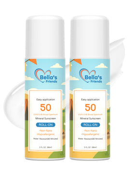 Bella's Friends Life Kids Roll-On Mineral Sunscreen SPF 50 front view