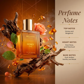 Bella Vita Luxury Honey Oud Eau de Parfum label detail