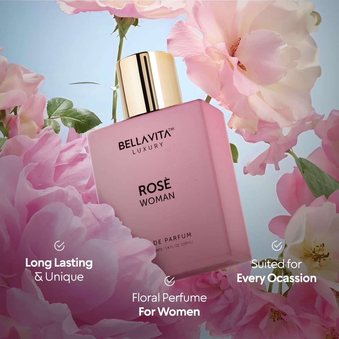 Bella Vita Luxury Rose Eau de Parfum close-up of bottle