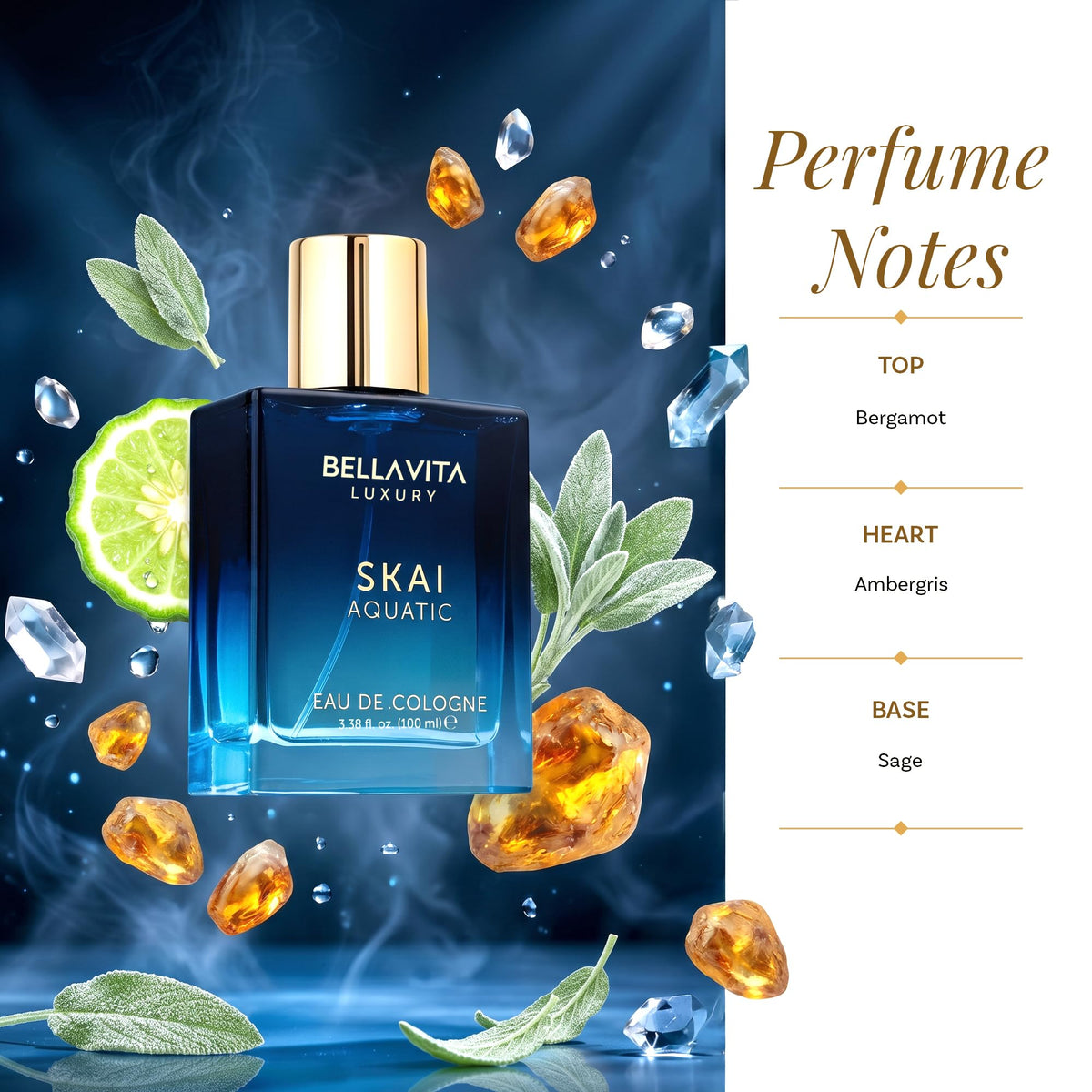 Bella Vita Luxury SKAI Eau de Cologne in lifestyle setting