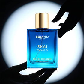 Bella Vita Luxury SKAI Eau de Cologne on a vanity