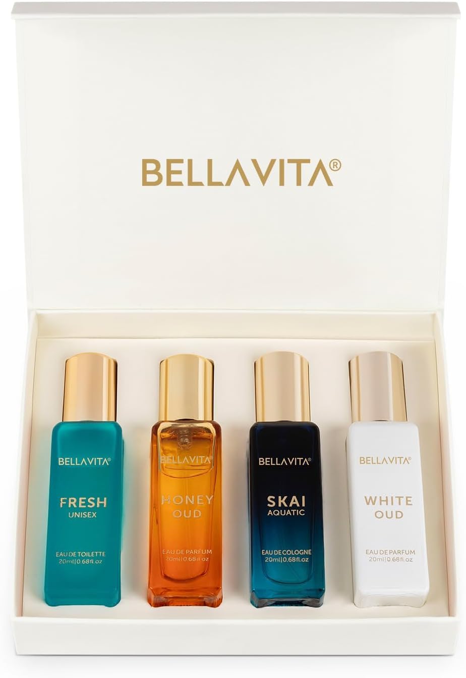 Bella Vita Luxury Unisex Perfume Gift Set with three bottles
