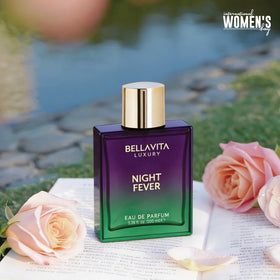 Bella Vita Organic Night Fever Eau de Parfum bottle with cap