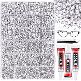 BELLEBOOST Rhinestones Bedazzler Kit front view with clear gems