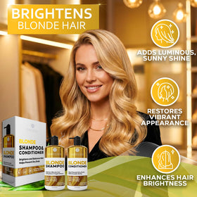 BELLISSO Blonde Shampoo bottle with pump