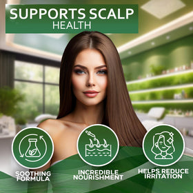 BELLISSO Castor Oil Shampoo and Conditioner Set on a bathroom shelf