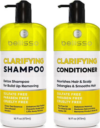 BELLISSO Clarifying Shampoo and Conditioner Set front view