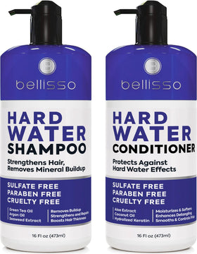 BELLISSO Hard Water Shampoo and Conditioner Set front view